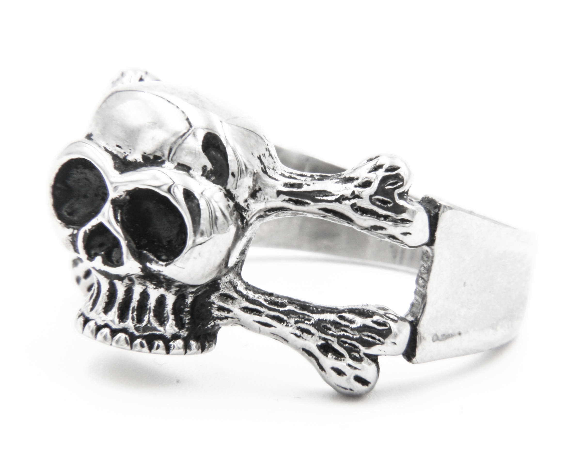Shioyonge Buy Memento Mori Skull Sterling Silver Ring at Ubuy India