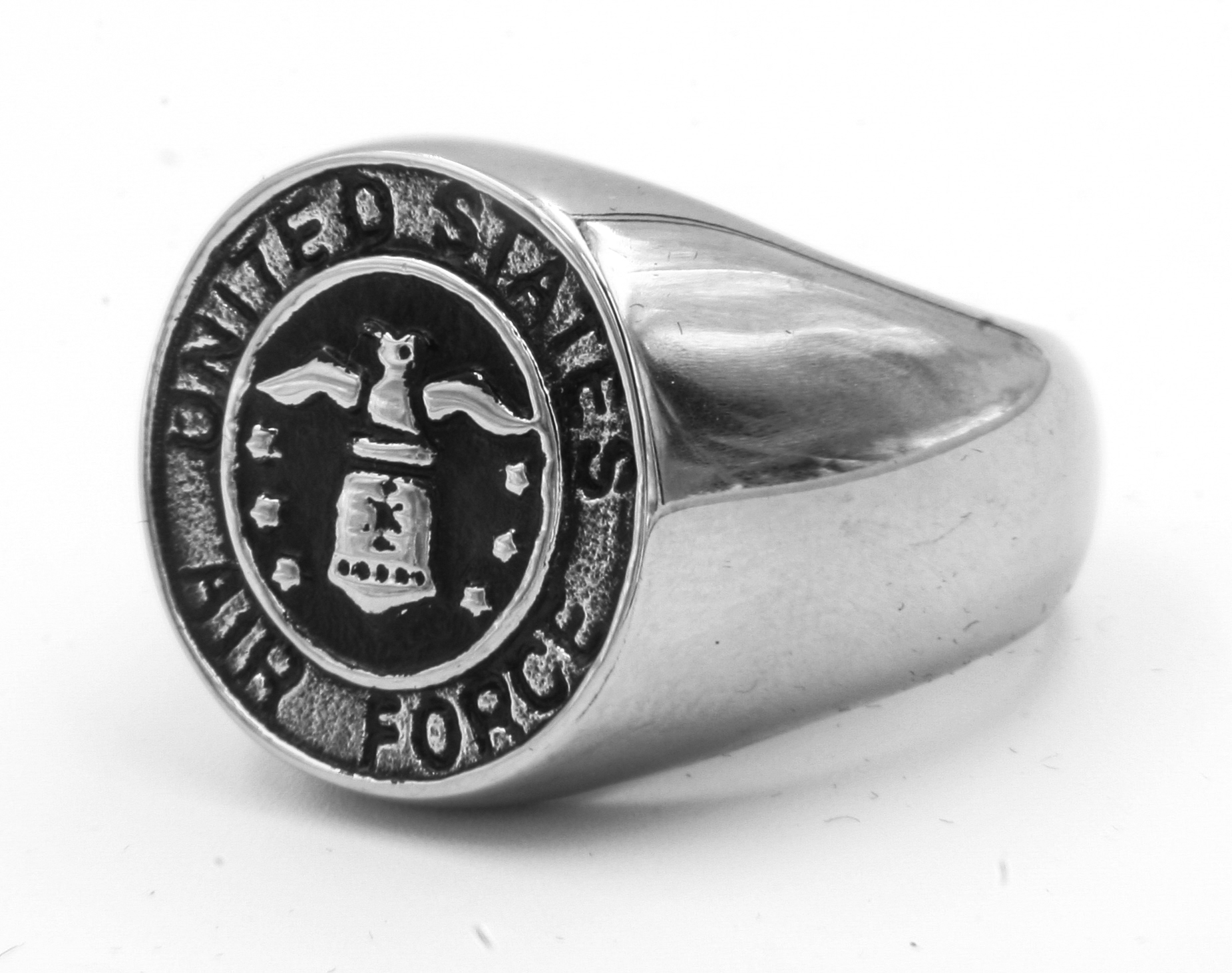 United States Air Force Ring with Red Stone Size 9.5