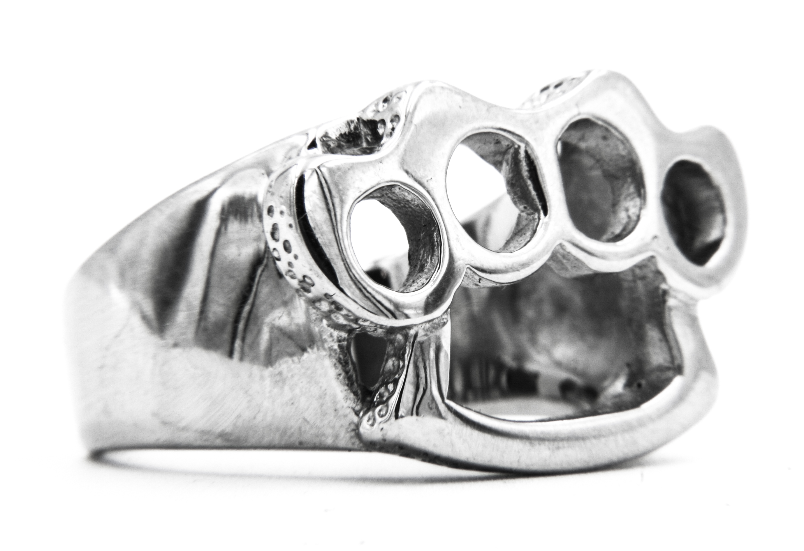 Brass Knuckle Ring – SS Biker / Rock Star Rings